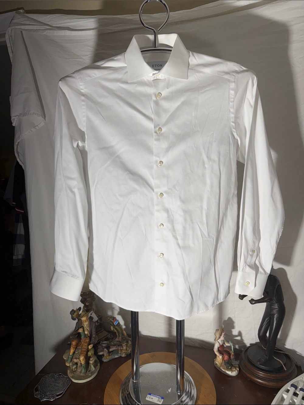 Eton Men's White Button-Front Dress Shirt - Spread Collar